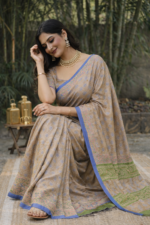 Bhagalpuri Linen Saree - Image 2