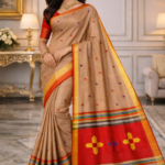 Light Beige Handloom Saree