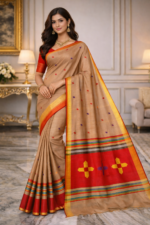 Light Beige Handloom Saree