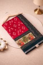 Pink CrepeSilk Digital print saree - Image 2