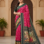 Pink CrepeSilk Digital print saree