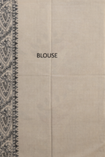 Golden Madhubani Print Saree - Image 5